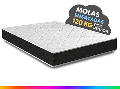 Colchão Viúva Molas Ensacadas Pergola Europillow 128x188x23cm