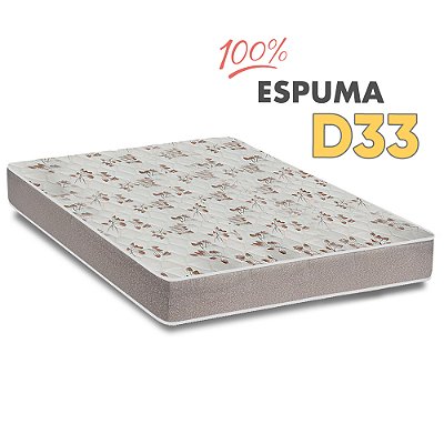 Colchão Casal Espuma D33 100% Espuma Certificada Ortopédica