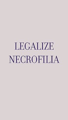 LEGALIZE NECROFILIA – Marcelo Zoppi, Wallace V. Masuko