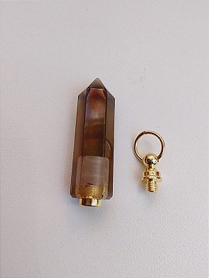 Pingente difusor Quartzo Fumê