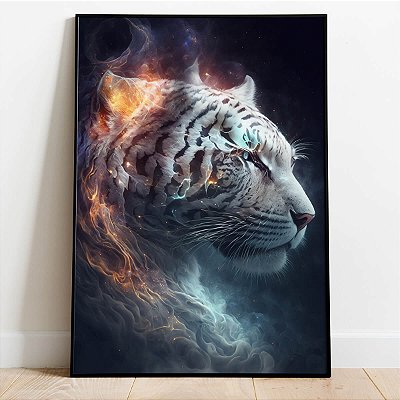 O Rugido dos Tigres Brancos - Quadros Decorativos - Essence
