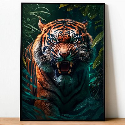 O Rugido dos Tigres Brancos - Quadros Decorativos - Essence