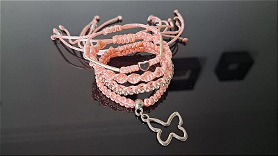 Conjunto Rosa Borboleta