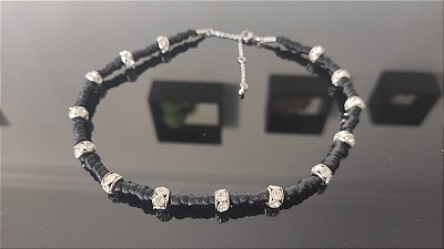 Colar Choker Preto com Strass