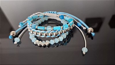 Madrepérola com Ágata Azul