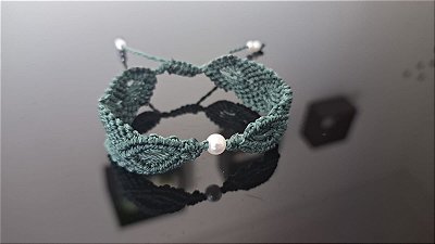 Macramé Folha Pérola