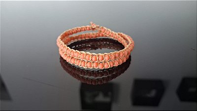 Pulseira de 1 Volta - Salmão