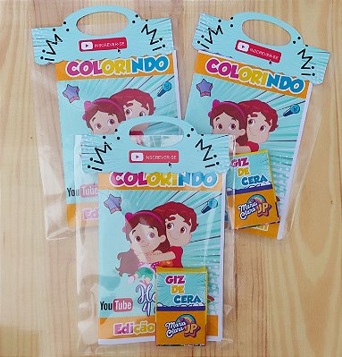 Kit Livrinho de Colorir Personalizado Maria Clara e JP