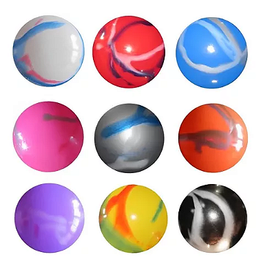 Kit 10 Bola Gigante 45cm Marmorizadas Vinil Coloridas Unidades Atacado