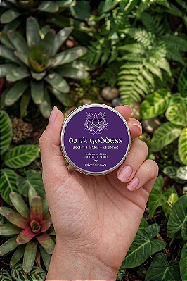Vela Aromática Mini Dark Goddess - Alecrim, Arruda e Sal grosso