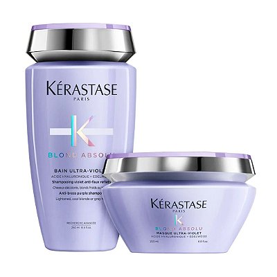 Kit Kérastase Blond Absolut Bain Ultra -Violet 250ml + Masque Ultra -Violet 200ml