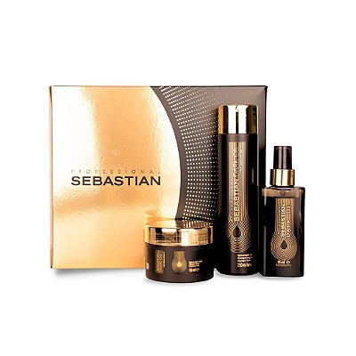 Sebastian Professional Dark Oil Kit Shampoo + máscara + Óleo Capilar 95ml