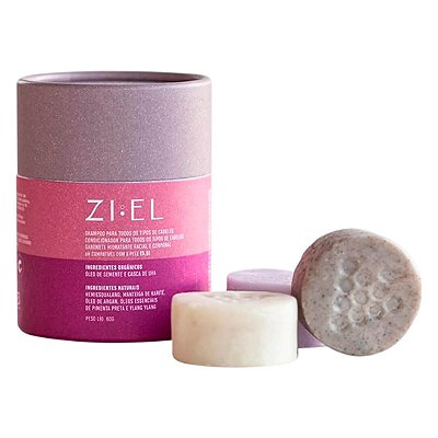 Ziel Kit para viagem de uva - shampoo, condicionador e sabonete