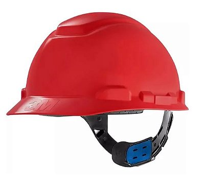 CAPACETE H-700 3M C/ CARNEIRA E JUGULAR VERMELHO CA 29638