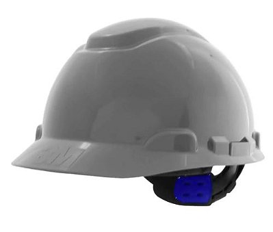 CAPACETE H-700 3M C/ CARNEIRA E JUGULAR CINZA CA 29638