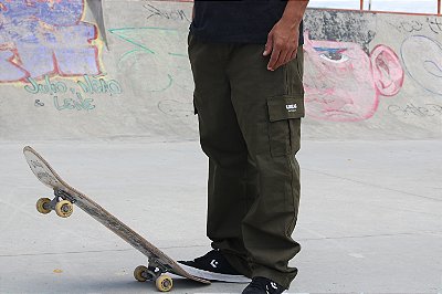 Calças Cargo Sarja Conexão Skateboard