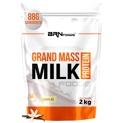 Grand Mass Milk Hipercalórico 2kg - BRN Foods