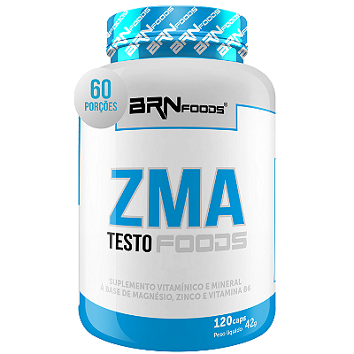 ZMA Testo Foods 120 Cápsulas - BRN Foods