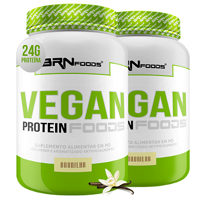 Kit 2 Unidades Vegan Protein 900g BRN Foods