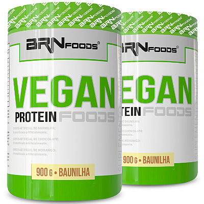 Kit 2 Unidades Vegan Protein 900g BRN Foods