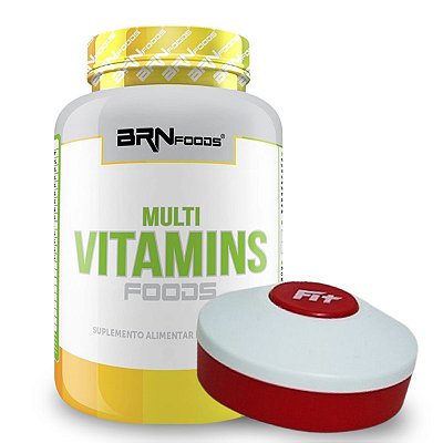 Kit Multivitamínico 90 Cápsulas + Porta Cápsulas BRN Foods