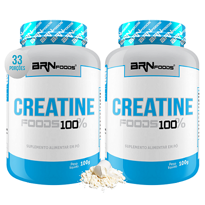 Kit 2x Creatina Monohidratada 100% Pura 100g - BRN Foods