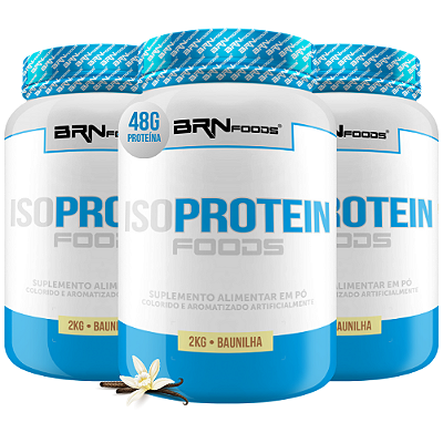 Kit 3x Iso Protein 2kg - BRN Foods