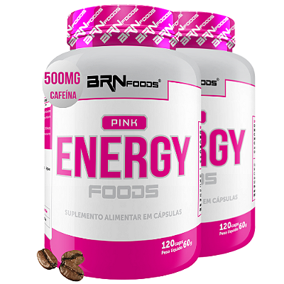 Kit 2x Pink Energy Foods 120 Cápsulas - BRN Foods