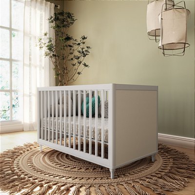 Berço Americano Rattan 2 em 1 Mini Cama Coleção Fofura