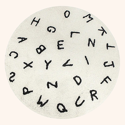 Tapete Infantil Algodão Letras