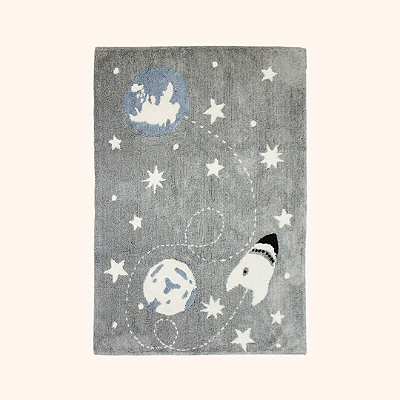 Tapete Infantil Algodão Planetas