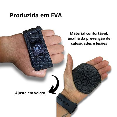 Luva Eva PAR Palma caleira Academia Ajustável