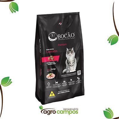 Bocão Premium Gatos Adultos Castrados 10,1kg