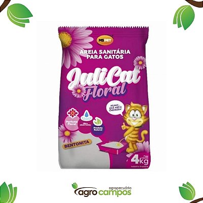 Areia Para Gatos Juli Cat Floral 4kg