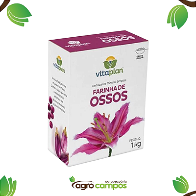 Vitaplan - Fertilizante Mineral Misto - Farinha de Ossos (1Kg)