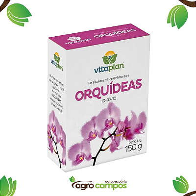 Vitaplan - Fertilizante Mineral Misto Para Orquídeas  10-10-10 (150g)