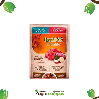 Special Cat Ultralife - Gatos adultos - Carne com batata doce (85g)