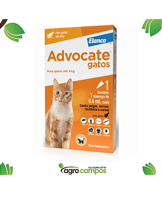 Advocate Gatos até 4kg