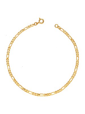 Pulseira 3 por 1 2 mm - banhado a ouro 18k