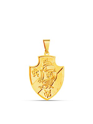 Pingente Vasco - banhado a ouro 18k