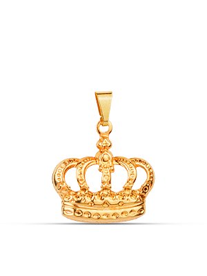 Pingente Coroa 2,0 x 1,6 cm - banhado a ouro 18k