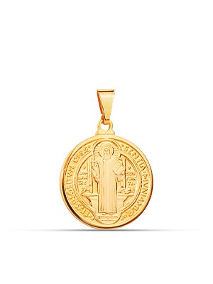 Pingente Medalha de São Bento M 2,0 x 2,0 cm