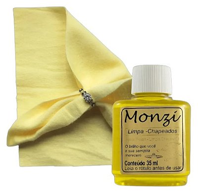 Kit Produto limpa banhados + flanela mágica - banhado a ouro 18k