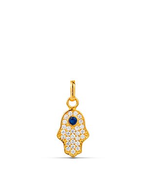 Pingente Hamsá 1,2 x 0,8 cm - banhado a ouro 18k