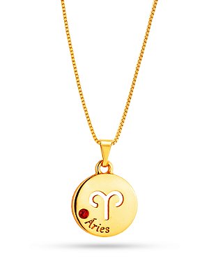 Corrente Áries - banhado a ouro 18k