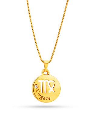 Corrente Virgem - banhado a ouro 18k