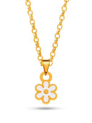 Corrente florzinha - banhado a ouro 18k