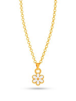 Corrente florzinha - banhado a ouro 18k