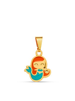 Pingente Sereia - banhado a ouro 18k