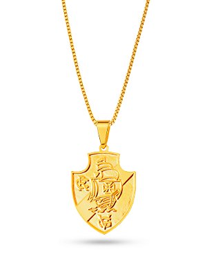 Corrente Vasco da Gama - veneziana - banhado a ouro 18k